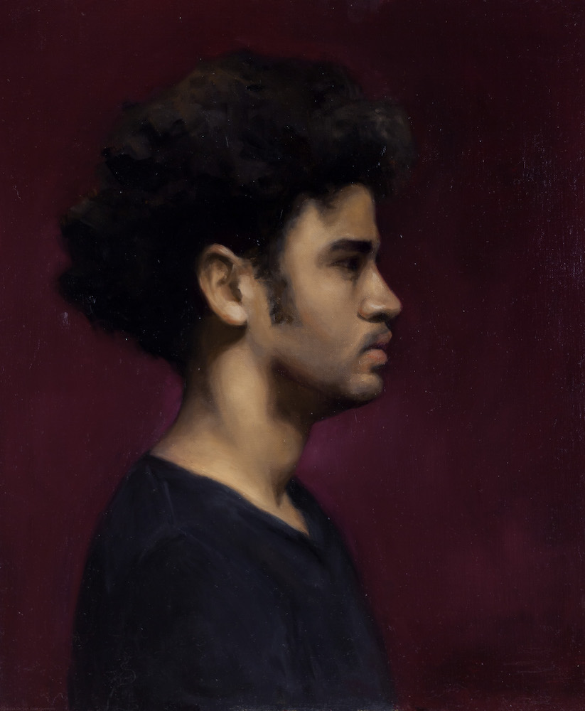 Portrait in Burgandy by Emily Macduff